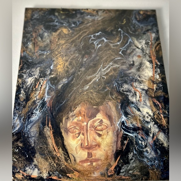 16”x20” Original Mixed Media Painting on Canvas Artwork - Picture 4 of 8